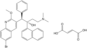 bedaquiline fumarate chemical structure