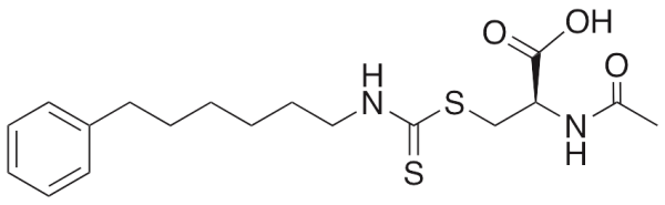 N-Acetyl-S-(N′-phenylhexylthiocarbamoyl)-L-cysteine