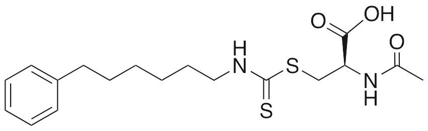 N-Acetyl-S-(N′-phenylhexylthiocarbamoyl)-L-cysteine
